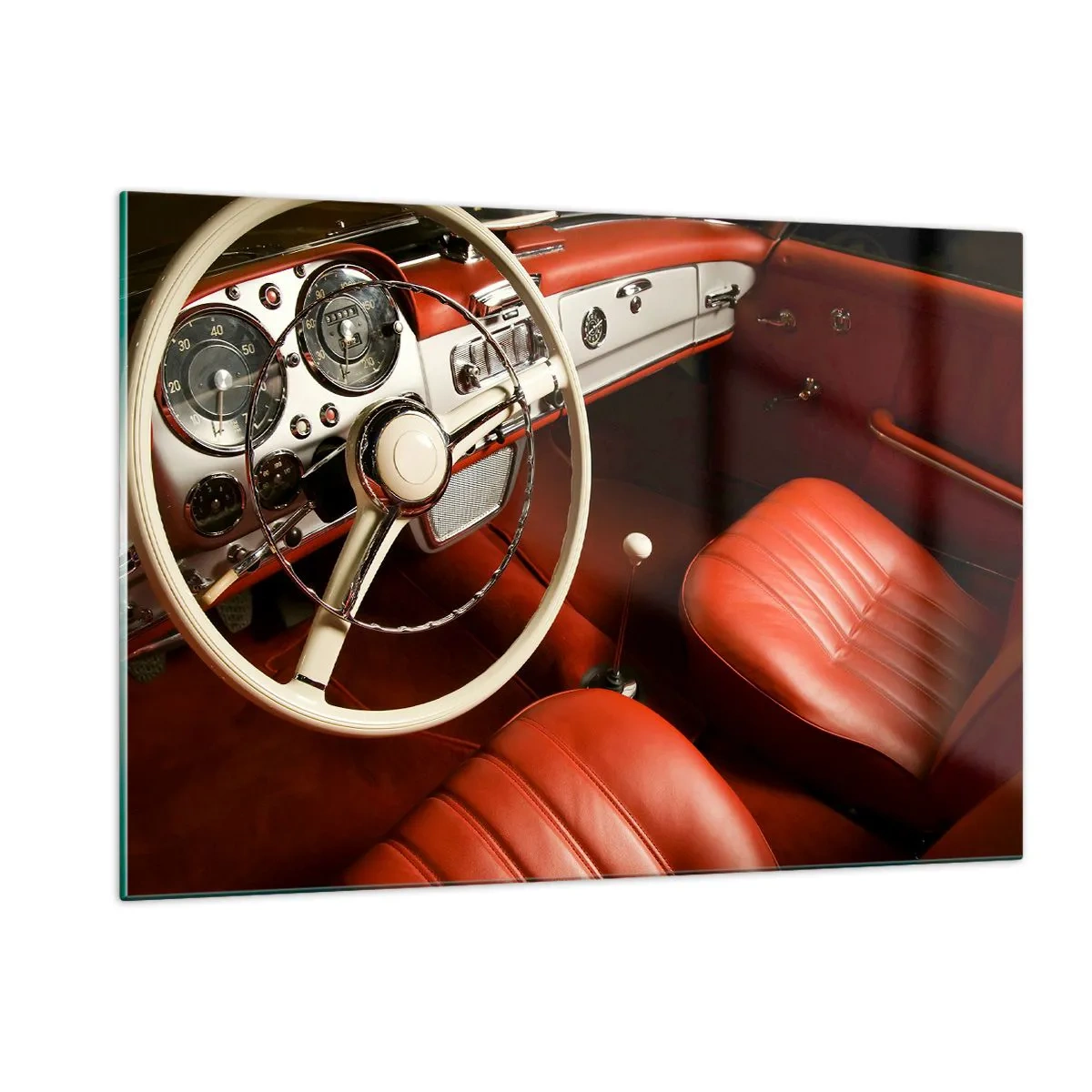 Schilderen op glas - Vintage luxe - 120x80 cm