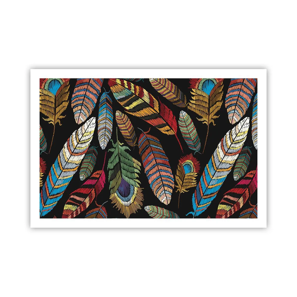 Poster - Het vogelcarnaval - 91x61 cm