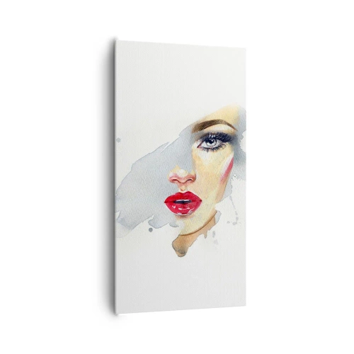 Schilderen op canvas - Weerspiegeld in een druppel water - 65x120 cm