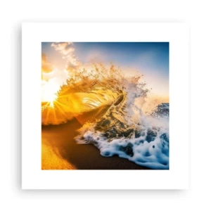 Poster - Plezier in het zand - 30x30 cm