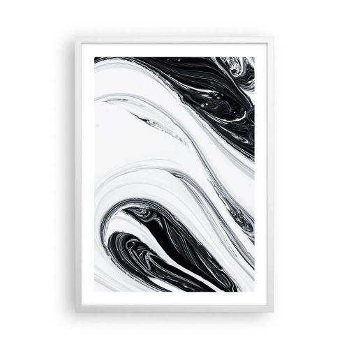 Poster in een witte lijst - Een combinatie van tegenstellingen - 50x70 cm