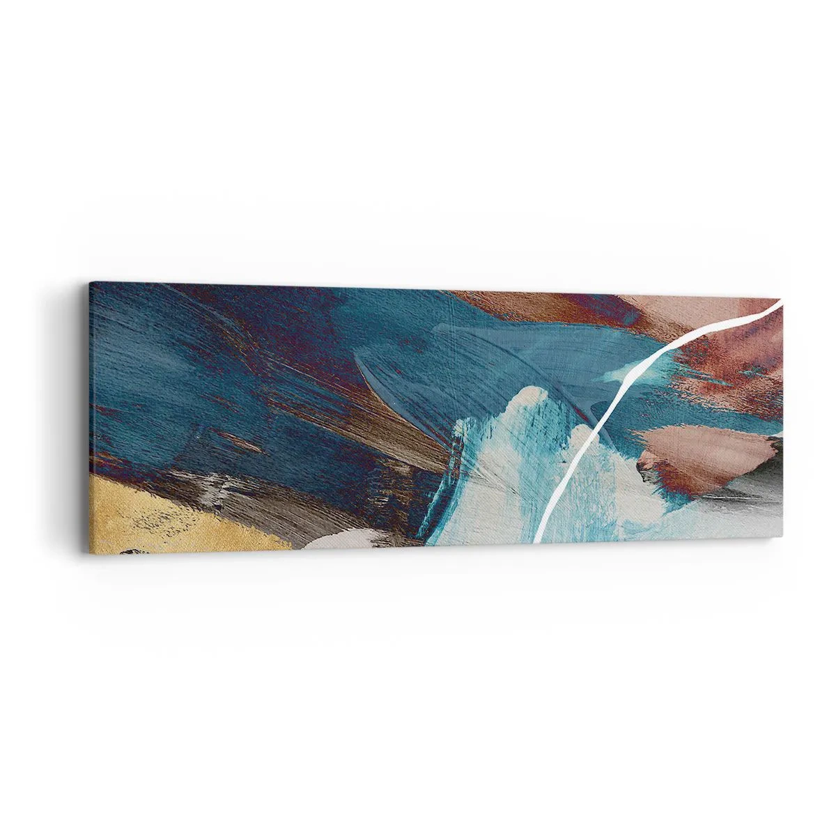 Schilderen op canvas - Met panache en energie - 90x30 cm