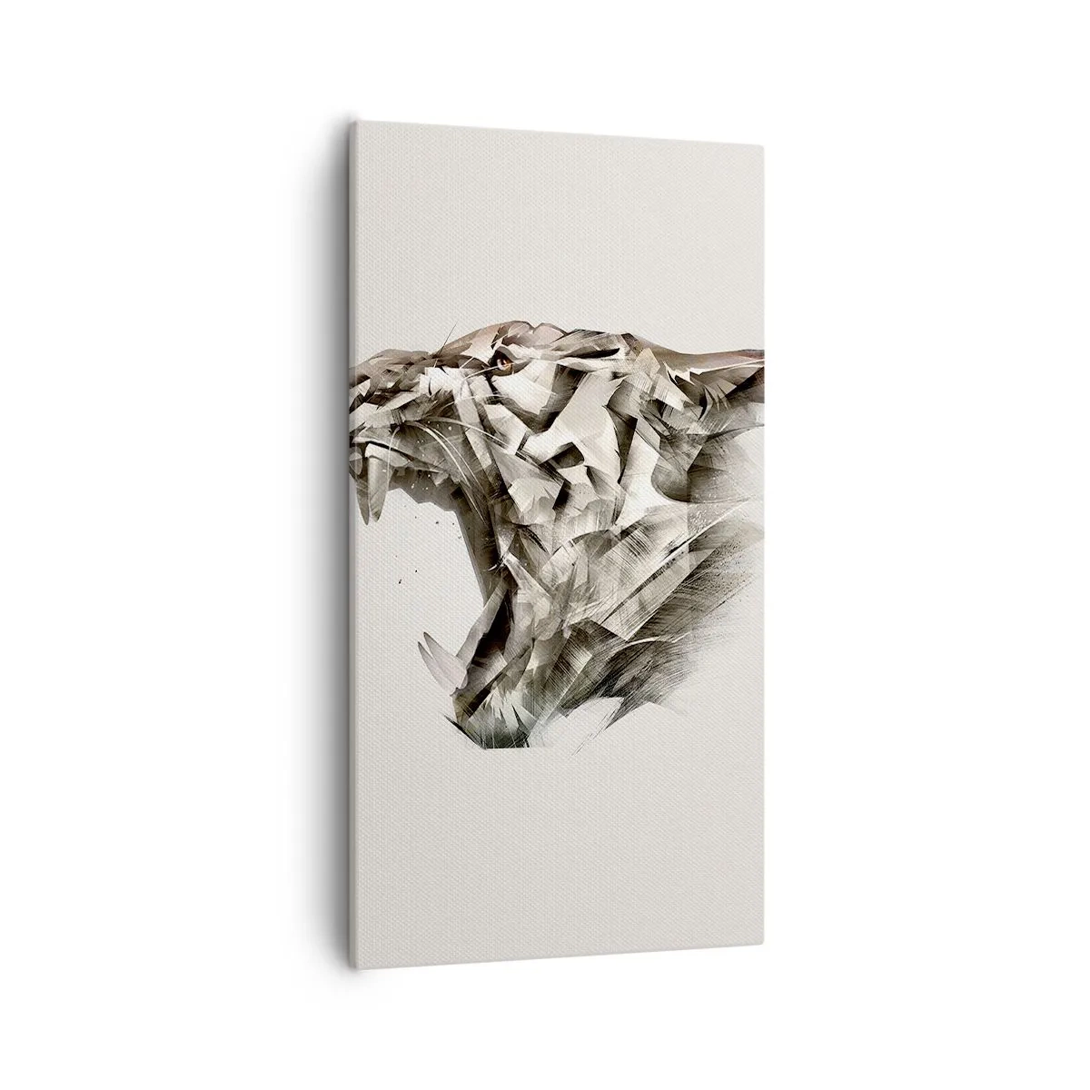 Schilderen op canvas - Je weet al wie de baas is - 55x100 cm