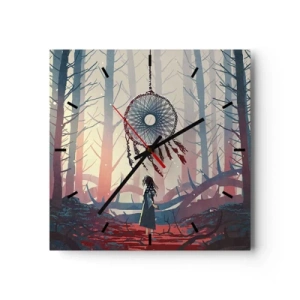 Wandklok - Klok - Een geheim ritueel van geluk - 30x30 cm