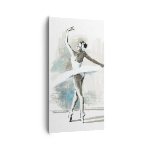 Schilderen op canvas - Betoverd in een zwaan - 65x120 cm