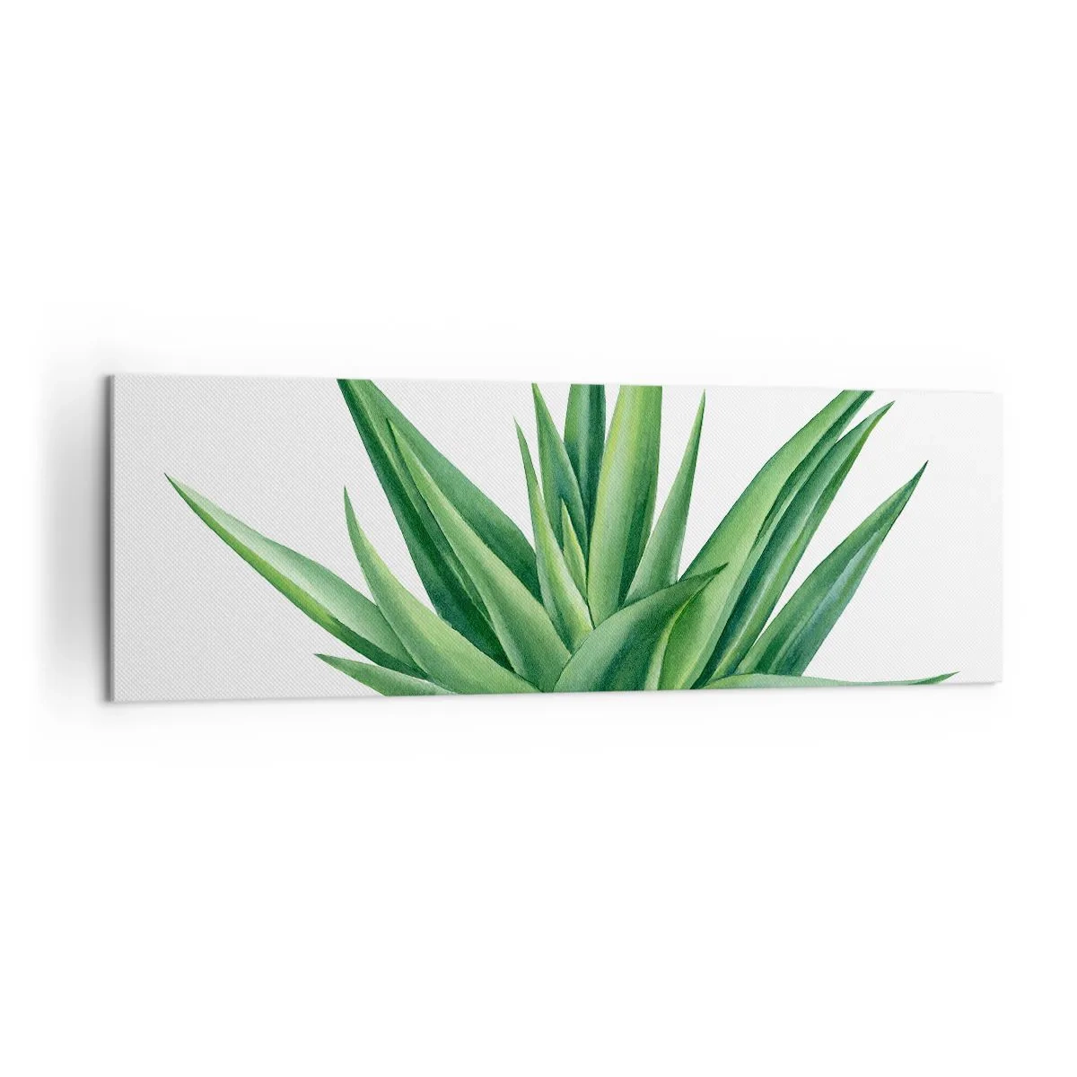 Schilderen op canvas - Groen – kracht – leven - 160x50 cm