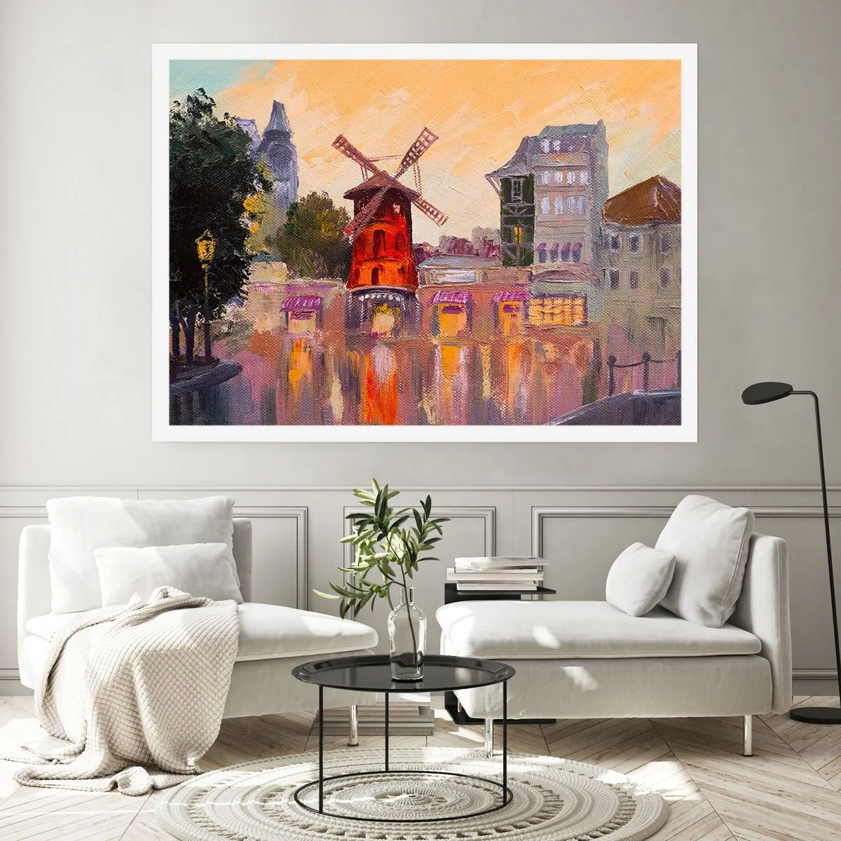 Poster - Parijse iconen – Moulin Rouge - 91x61 cm