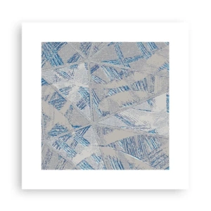 Poster - In een blauwgrijs labyrint - 30x30 cm
