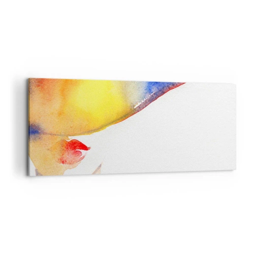 Schilderen op canvas - Portret van een dame - 120x50 cm