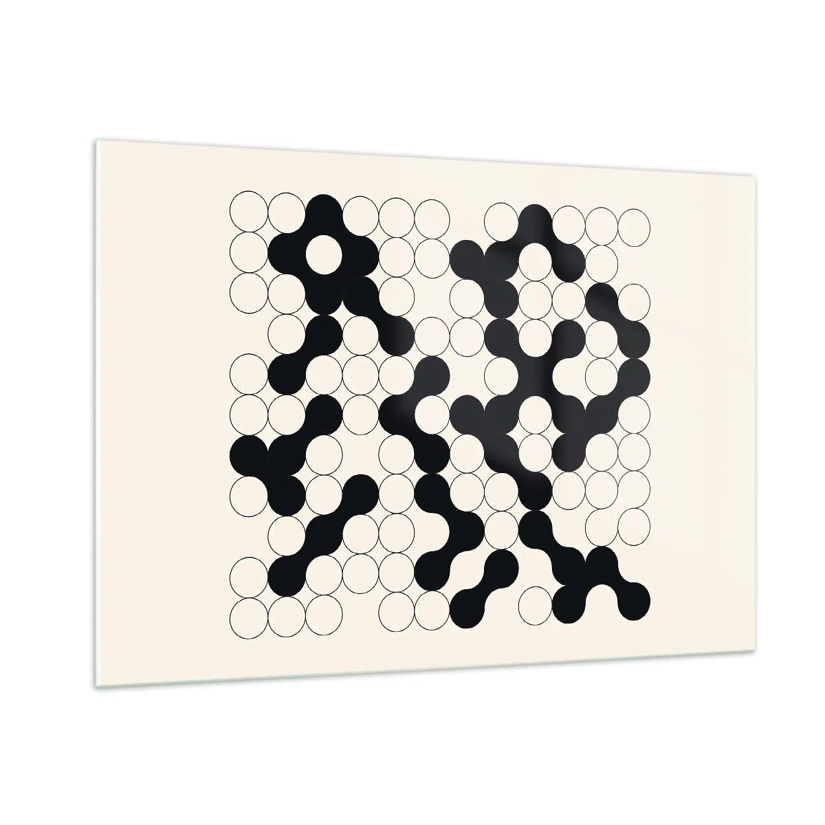 Schilderen op glas - Chinees spel – variatie - 100x70 cm