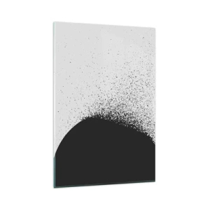 Schilderen op glas - Beweging van moleculen - 80x120 cm