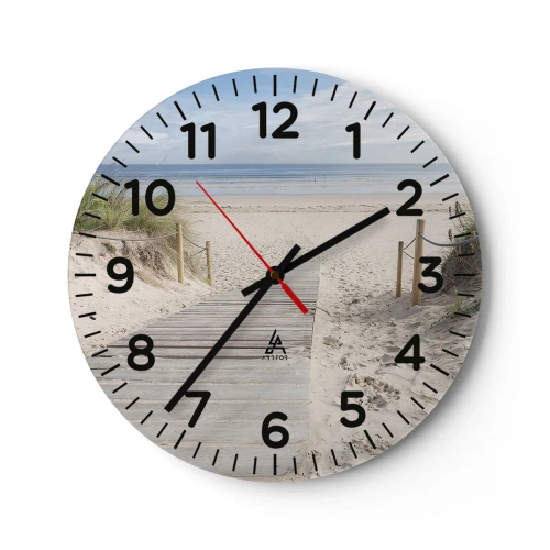 Wandklok - Klok - naar de horizon - 40x40 cm