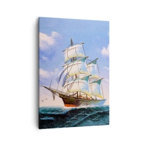 Schilderen op canvas - Trots met de wind - 50x70 cm