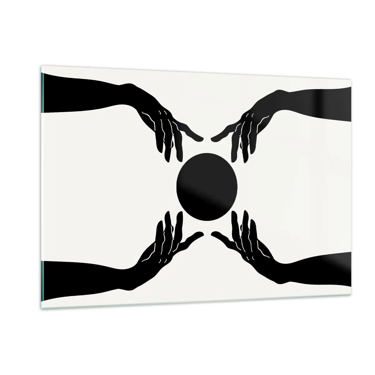 Schilderen op glas - Geheim teken - 120x80 cm