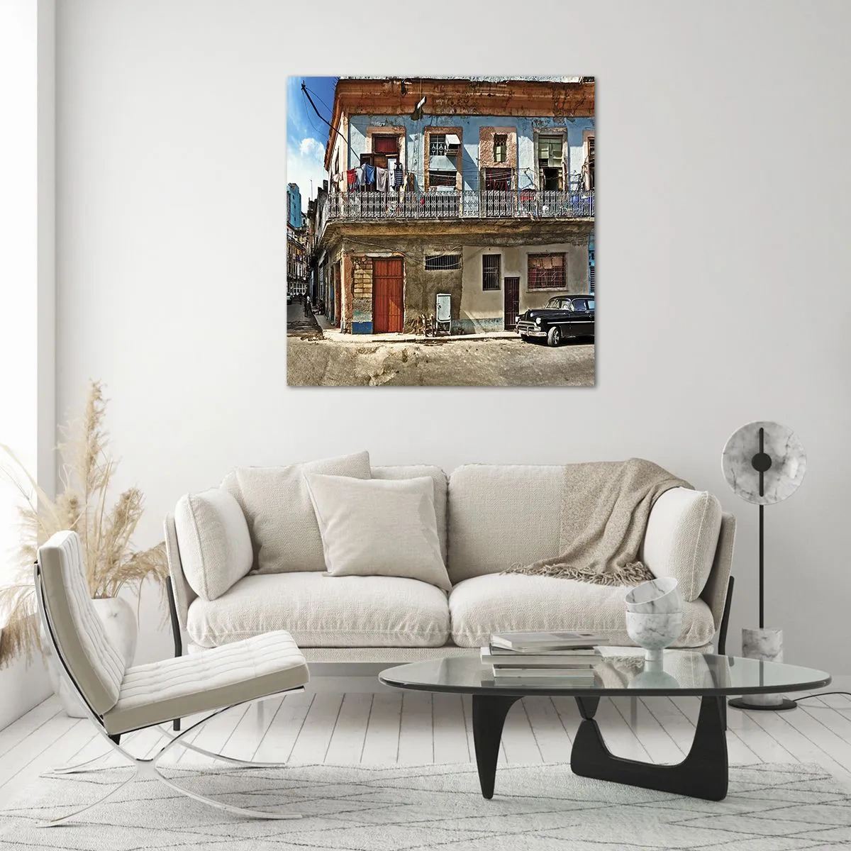 Schilderen op glas - Havana-vibes - 60x60 cm