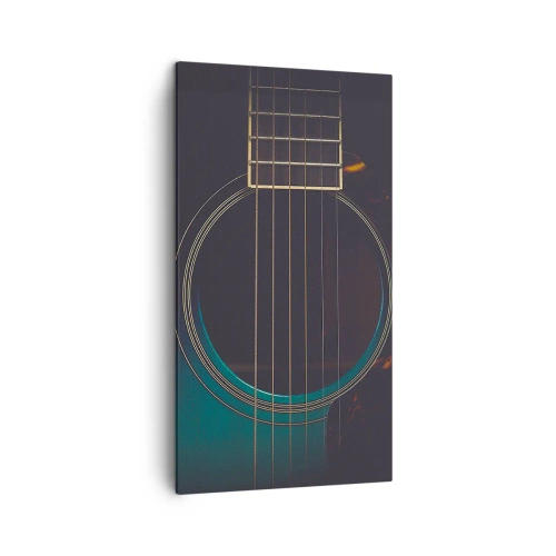 Schilderen op canvas - Nog even voordat het klinkt - 45x80 cm