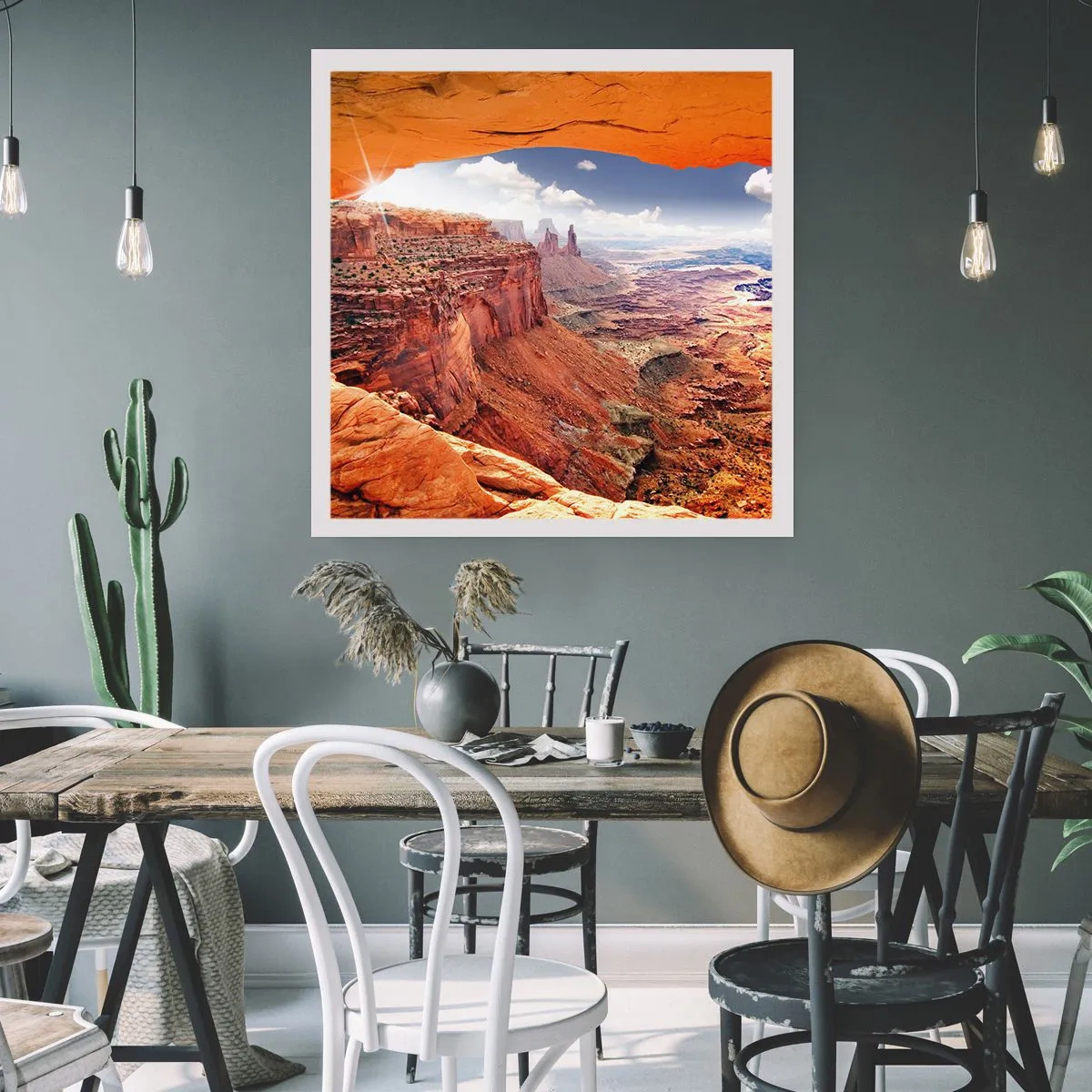 Poster - Door de natuur zelf gebeeldhouwd - 30x30 cm