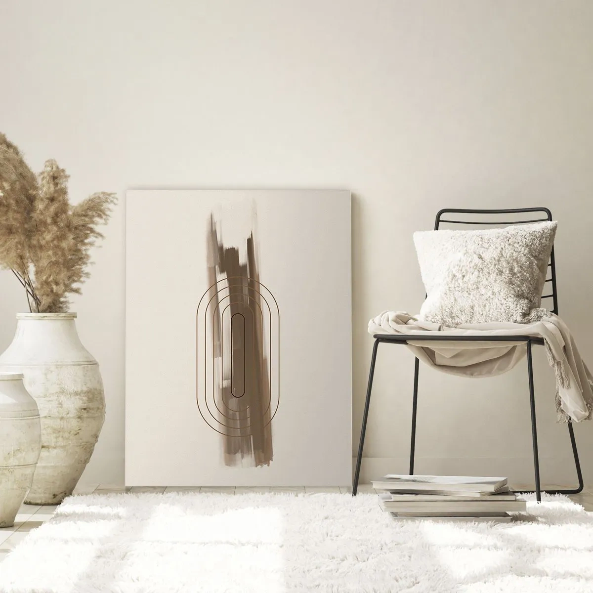 Schilderen op glas - Een briesje grijs - 80x120 cm