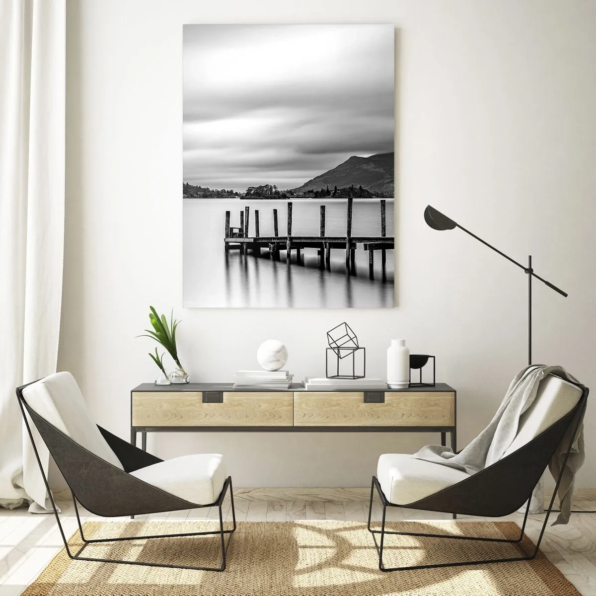 Schilderen op glas - Zachtheid en kracht - 70x100 cm