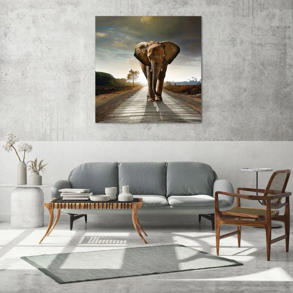 Schilderen op glas - En helemaal niet in een porseleinen pakhuis - 60x60 cm