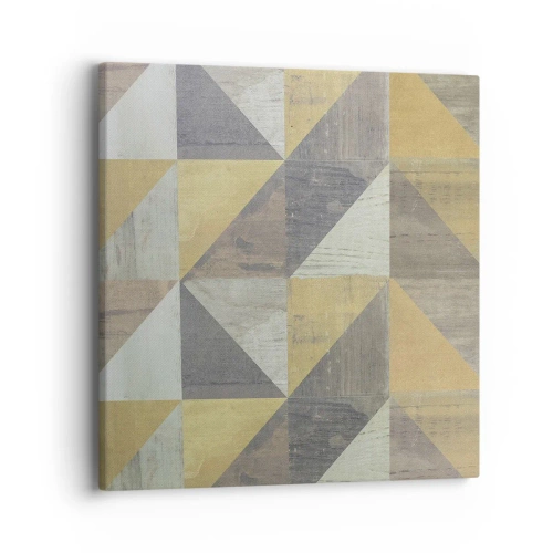 Schilderen op canvas - Op de hoek van de driehoek - 40x40 cm