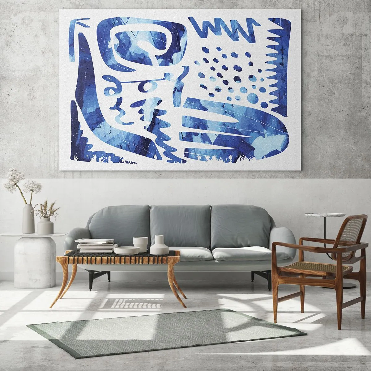 Schilderen op glas - Terug naar de wortels - 120x80 cm