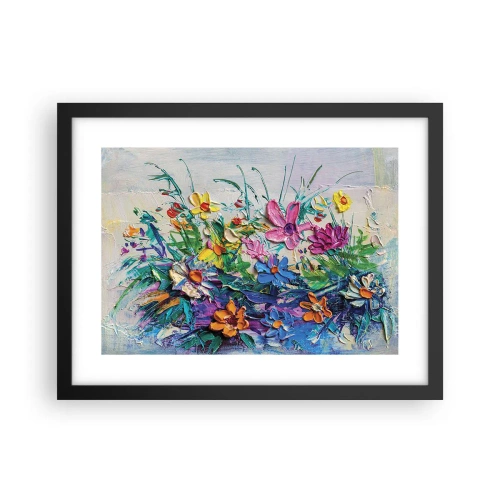 Poster in een zwarte lijst - Helemaal geen stilleven - 40x30 cm