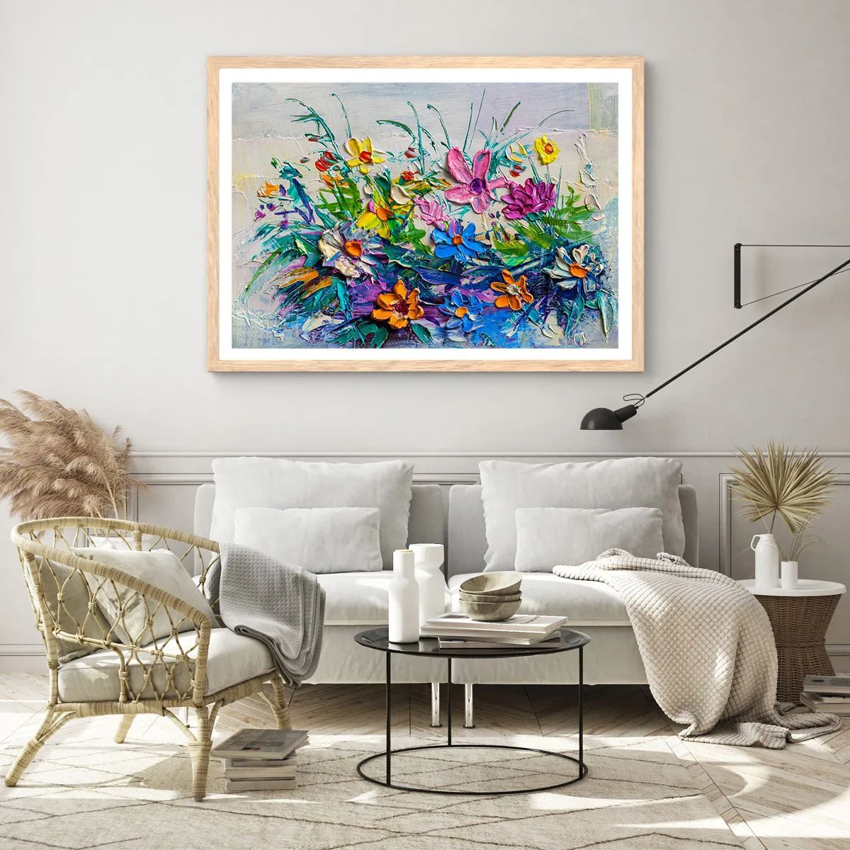 Een poster in een licht eiken lijst - Helemaal geen stilleven - 91x61 cm