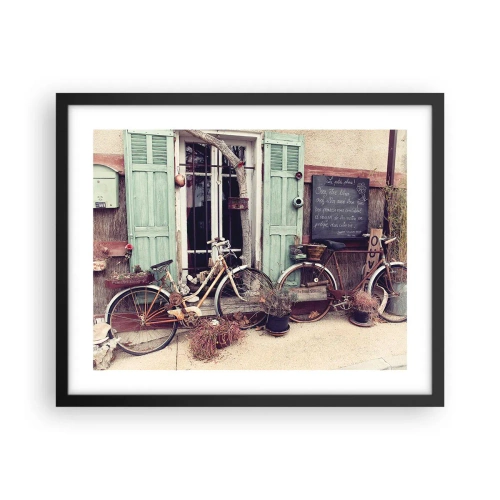 Poster in een zwarte lijst - Lang leve de provincie - 50x40 cm