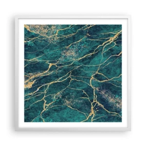 Poster in een witte lijst - Goudmijn - 60x60 cm