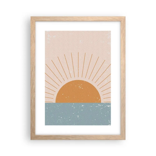 Een poster in een licht eiken lijst - Een dagelijks wonder - 30x40 cm