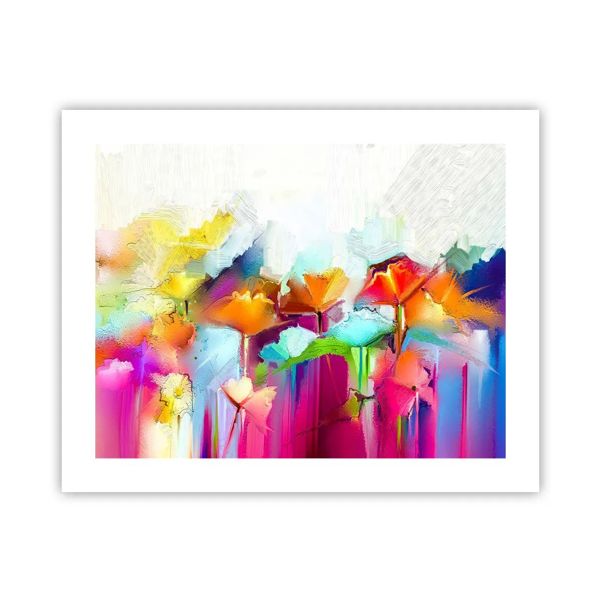 Poster - De regenboog is tot bloei gekomen - 50x40 cm