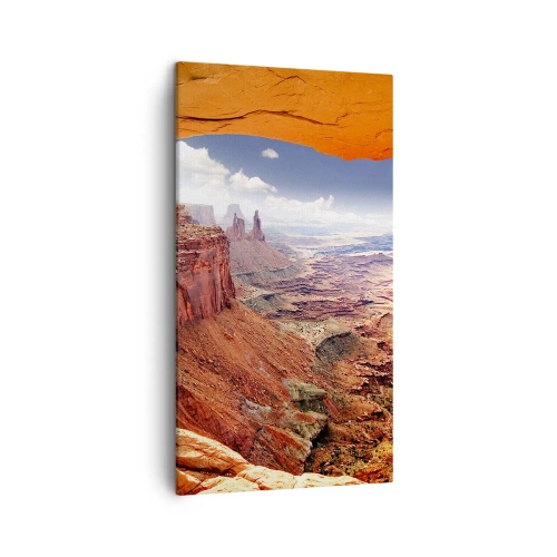 Schilderen op canvas - Door de natuur zelf gebeeldhouwd - 45x80 cm