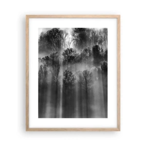 Een poster in een licht eiken lijst - In stromen van licht - 40x50 cm