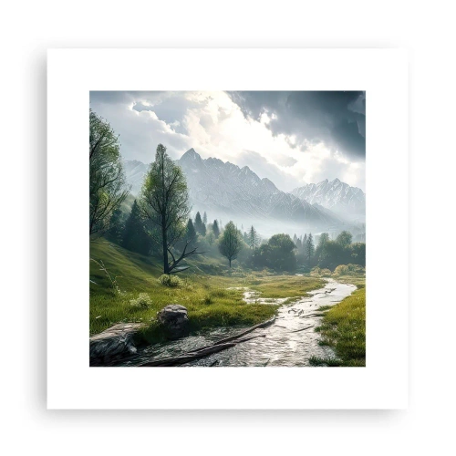 Poster - Daarheen en terug - 30x30 cm