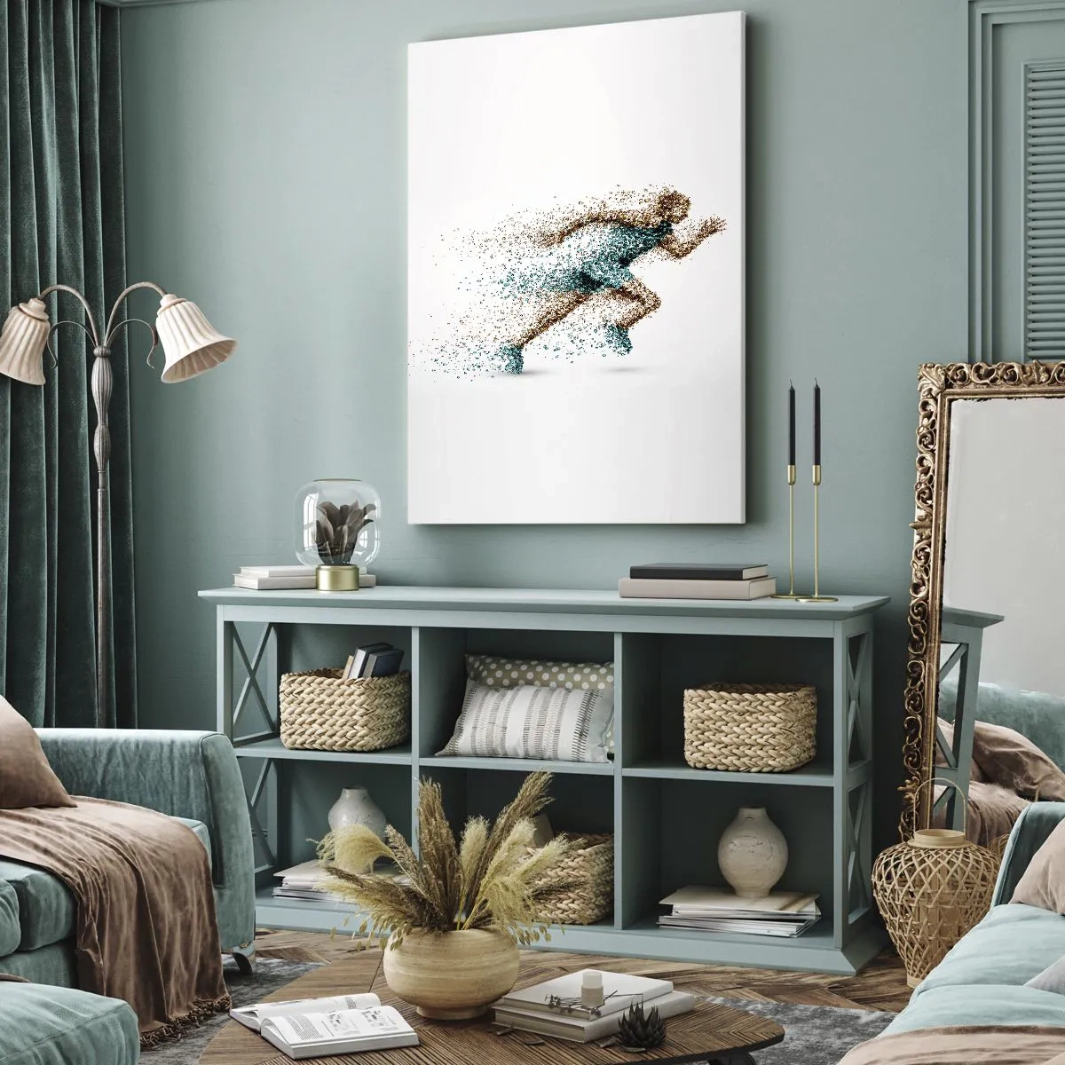 Schilderen op canvas - Het leven is een vlucht - 70x100 cm