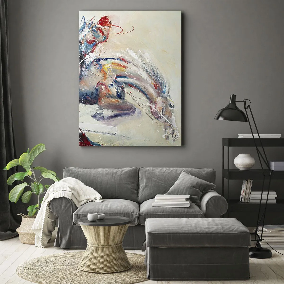 Schilderen op canvas - Hou vol, we vliegen - 65x120 cm