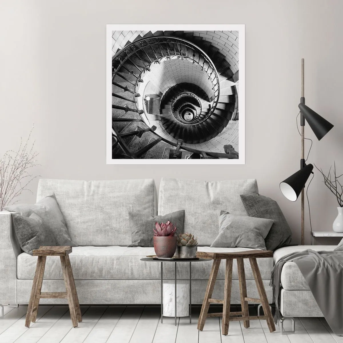 Poster - Hoger en hoger - 50x50 cm
