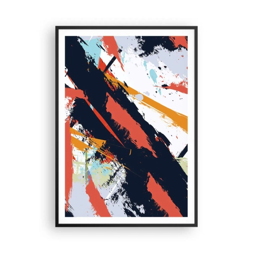 Poster in een zwarte lijst - Dynamische compositie - 70x100 cm