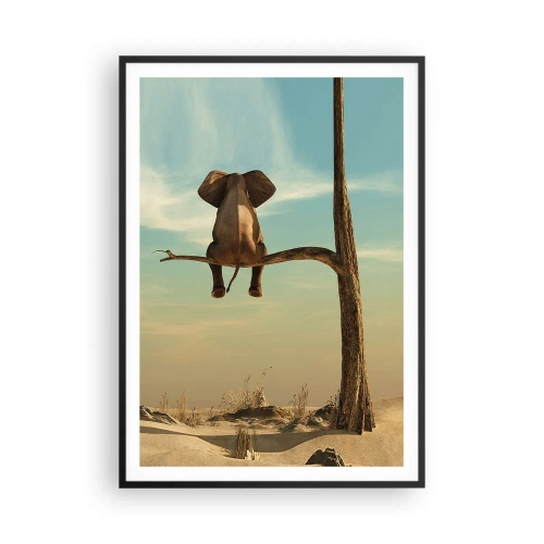 Poster in een zwarte lijst - Een nieuw gezichtspunt - 70x100 cm