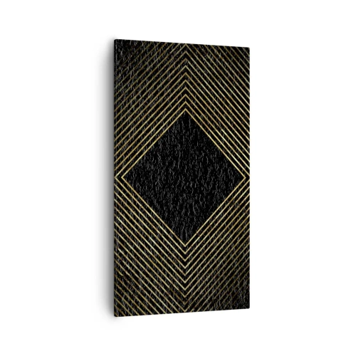 Schilderen op canvas - Geometrie in glamoureuze stijl - 55x100 cm