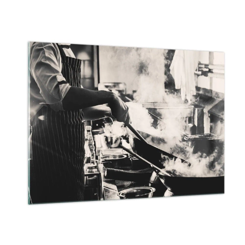 Schilderen op glas - Alchemie van smaken - 100x70 cm