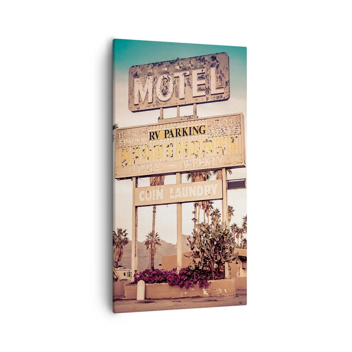 Schilderen op canvas - Hier staat de tijd stil - 55x100 cm