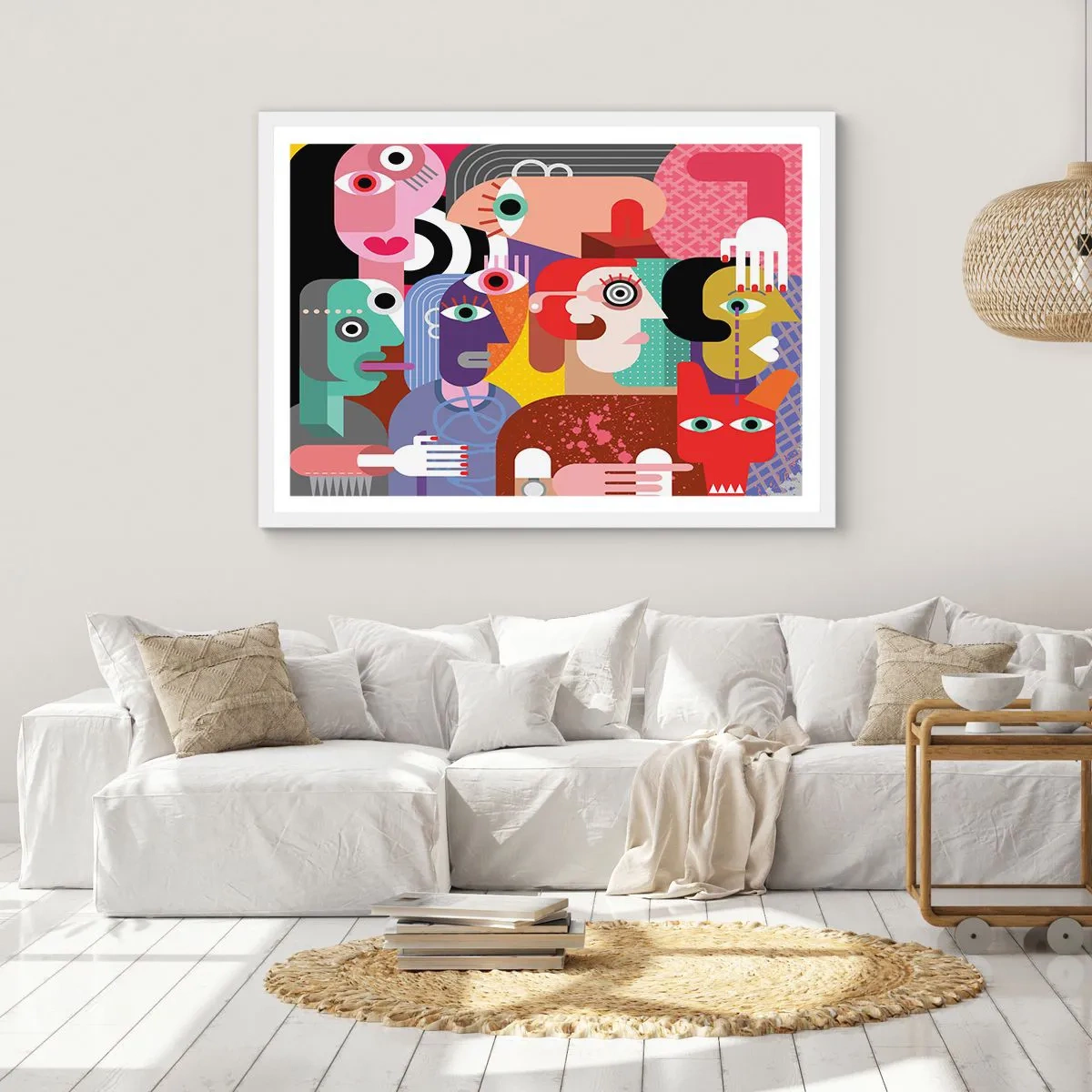 Poster in een witte lijst - Wij zijn van de heer Picasso - 40x30 cm