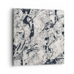 Schilderen op canvas - Interpenetratie van tegenstellingen - 30x30 cm