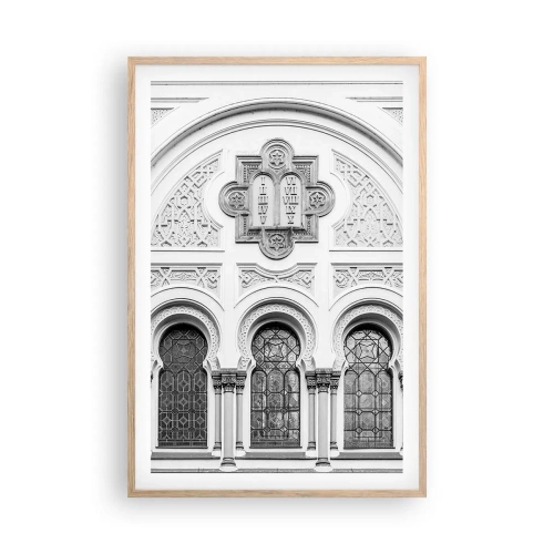 Een poster in een licht eiken lijst - Op de grens van culturen - 61x91 cm