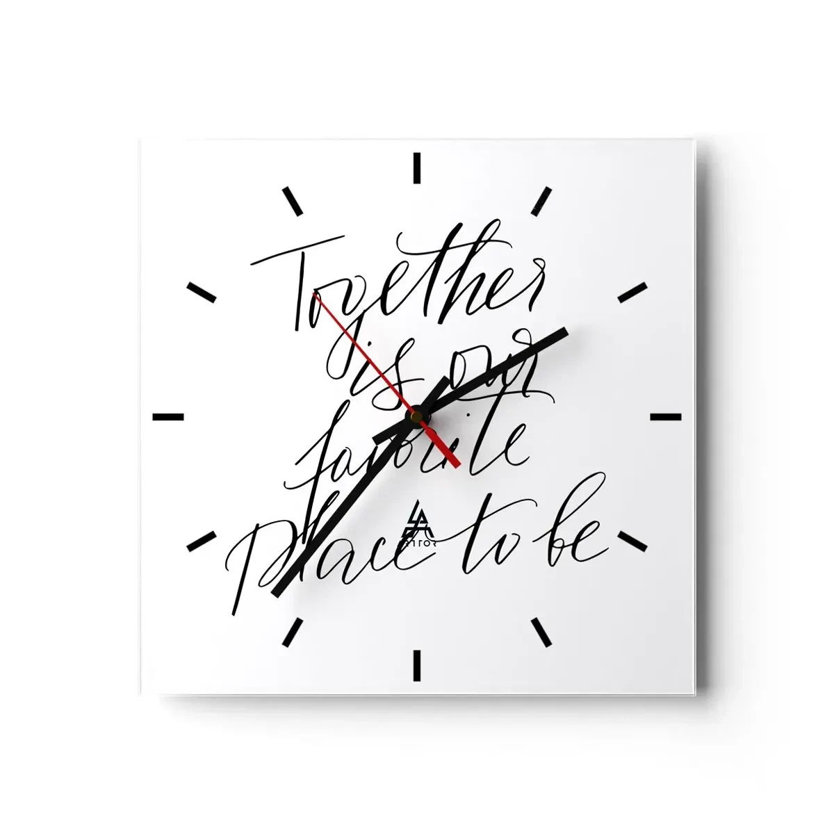 Wandklok - Klok - Voel jij het ook? - 40x40 cm