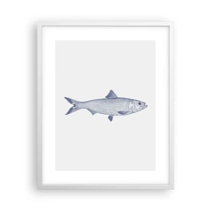 Poster in een witte lijst - Groeten uit de noordelijke zeeën - 40x50 cm