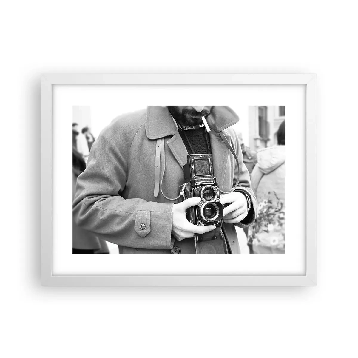 Poster in een witte lijst - Retro stijl - 40x30 cm