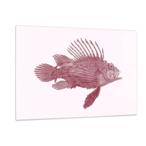Schilderen op glas - Inwoner van exotische wateren - 120x80 cm